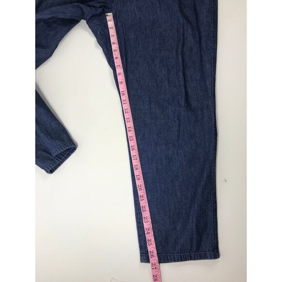 J. Crew Chambray Camp Pants Women's XL Everyday Simple Capsule Easy Fall - Picture 10 of 10